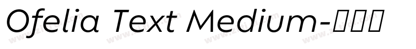 Ofelia Text Medium字体转换